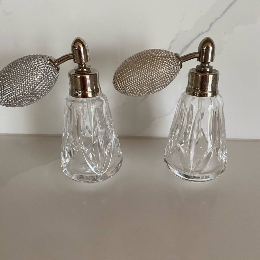 Waterford perfume atomizers.